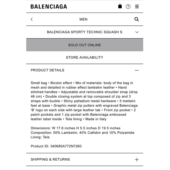 BALENCIAGA SPORTY TECHNIC SQUASH - Picture 7 of 7